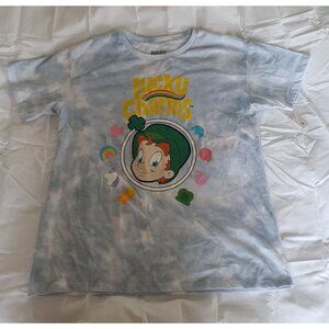 NWT Lucky Charms T-Shirt Tie Dye Sz XL 14/16 Junior Girls Blue Cereal St Patrick